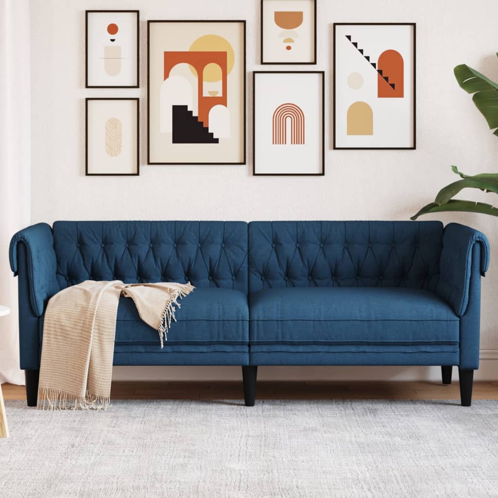 Křeslo Chesterfield Tmavě Zelené Textil