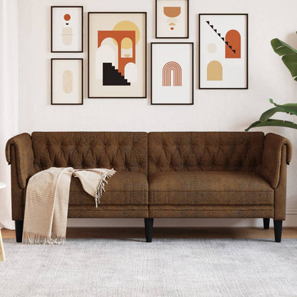 Křeslo Chesterfield Tmavě Zelené Textil