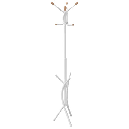 Stojan Na Kabáty Bílý 176 Cm Práškově Lakované Železo
