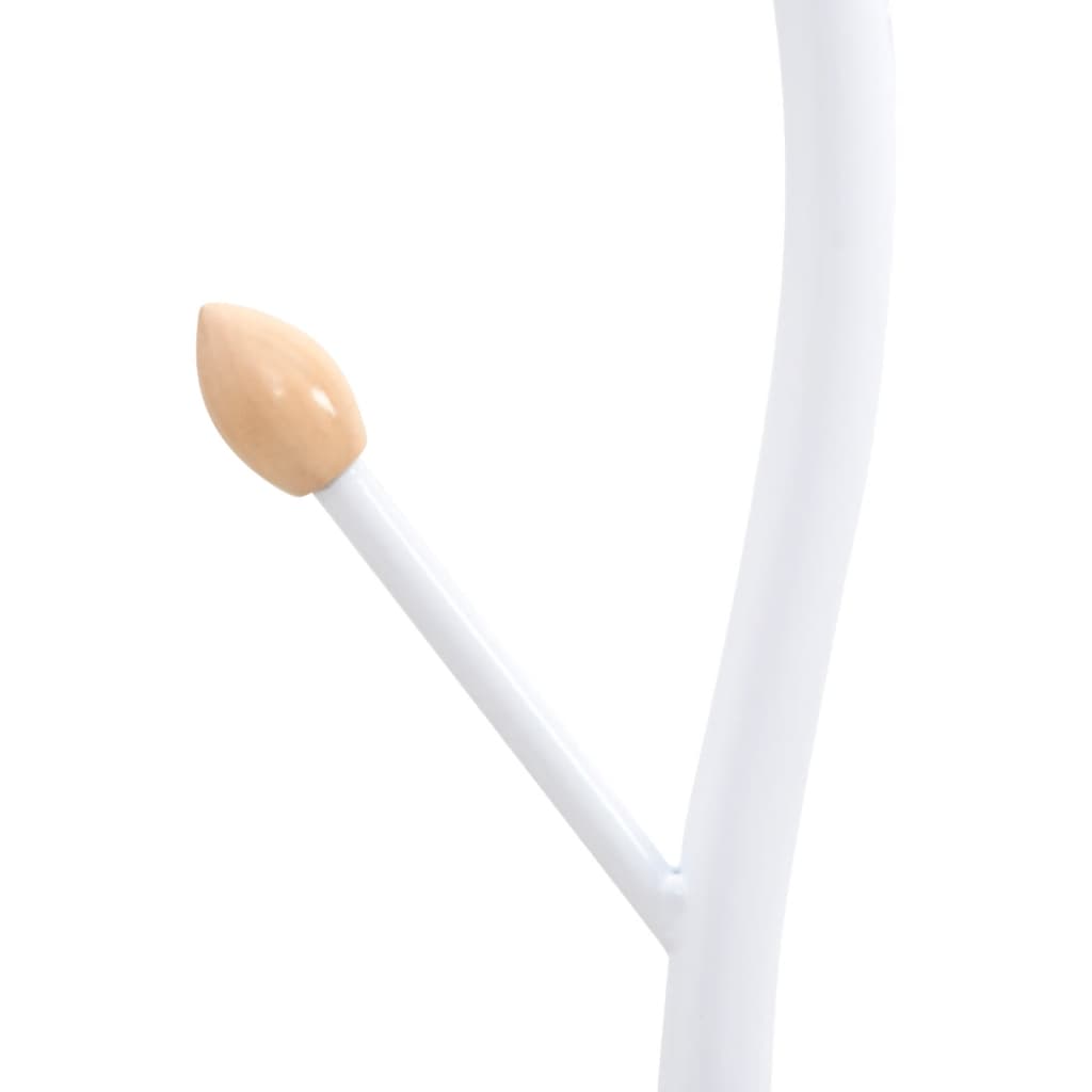 Stojan Na Kabáty Bílý 177 Cm Práškově Lakované Železo