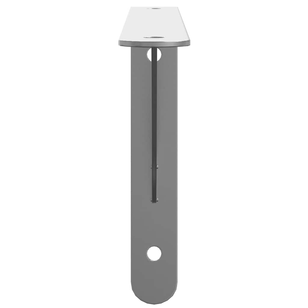 Policové Držáky 4 Ks 30 X 2,5 X 15,5 Cm Stříbrné Nerezová Ocel