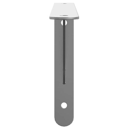 Policové Držáky 4 Ks 30 X 2,5 X 15,5 Cm Stříbrné Nerezová Ocel