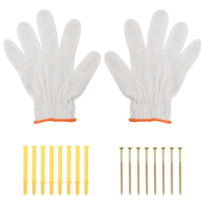 Policové Držáky 4 Ks 40 X 2,5 X 25 Cm Černé Nerezová Ocel