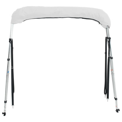Bimini Stříška Se 3 Oblouky A Bočnicemi 183X(137–152)X137 Cm Bílá