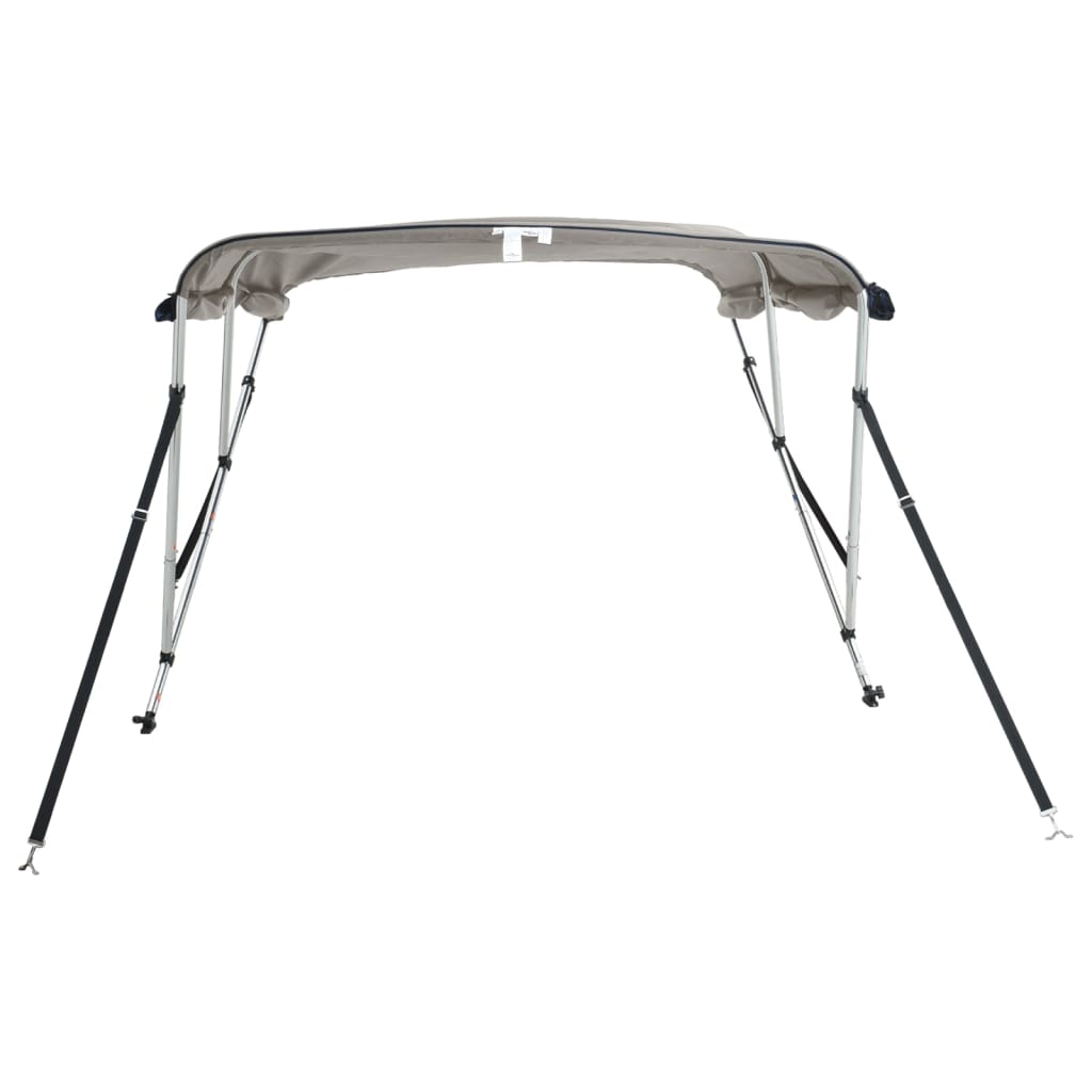 Bimini Stříška Se 3 Oblouky A Bočnicemi 183X(185–198)X137 Cm Antracitová A Šedá