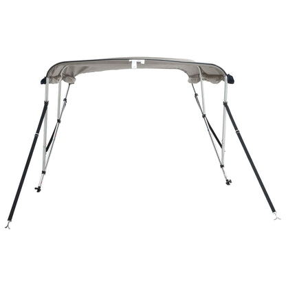 Bimini Stříška Se 3 Oblouky A Bočnicemi 183X(185–198)X137 Cm Antracitová A Šedá