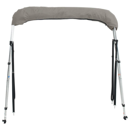 Bimini Stříška Se 3 Oblouky A Bočnicemi 183X(185–198)X137 Cm Antracitová A Šedá