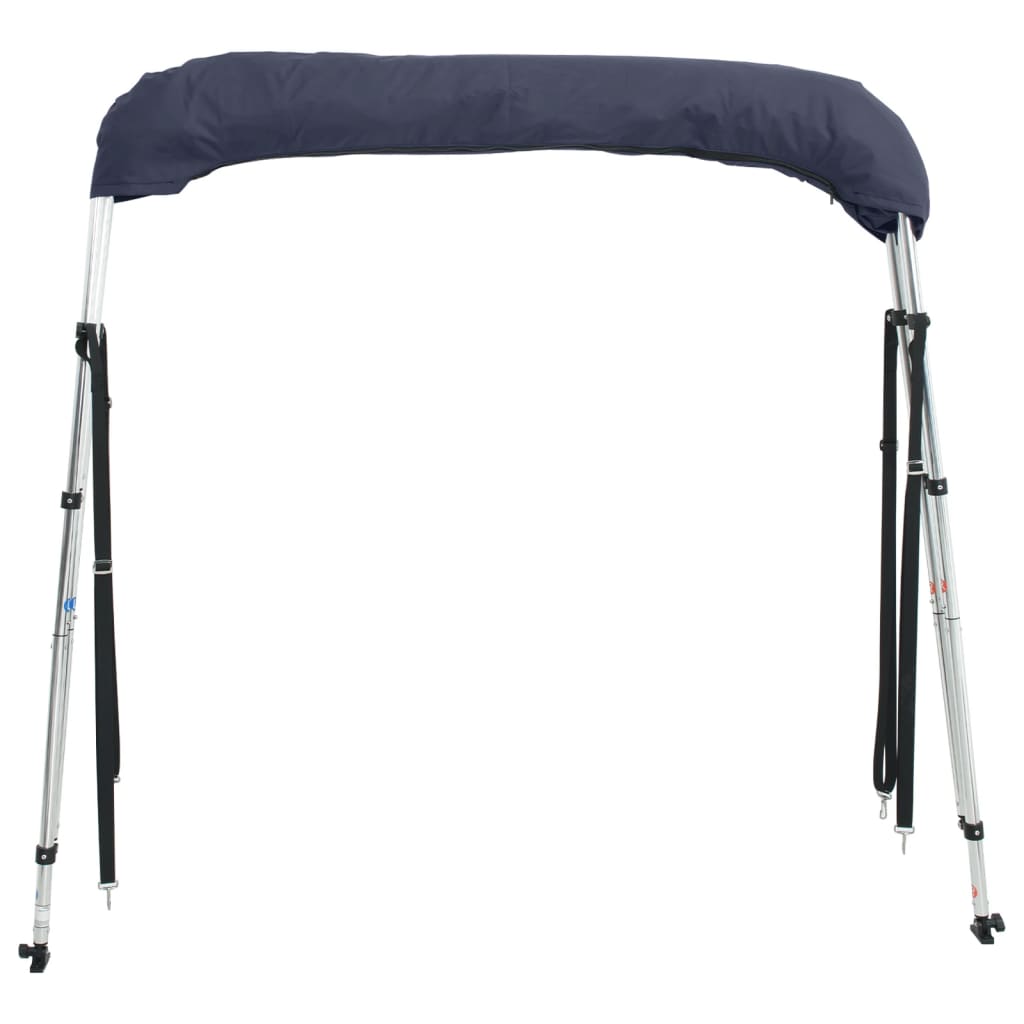 Bimini Stříška Se 3 Oblouky A Bočnicemi 183X(170–182)X137 Cm Modrá A Černá