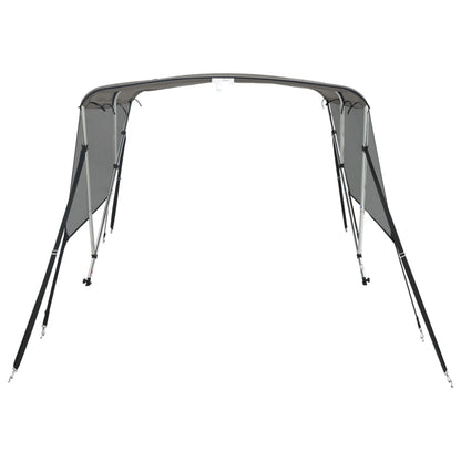 Bimini Stříška Se 3 Oblouky A Bočnicemi 183X(137–152)X137 Cm Antracitová A Černá