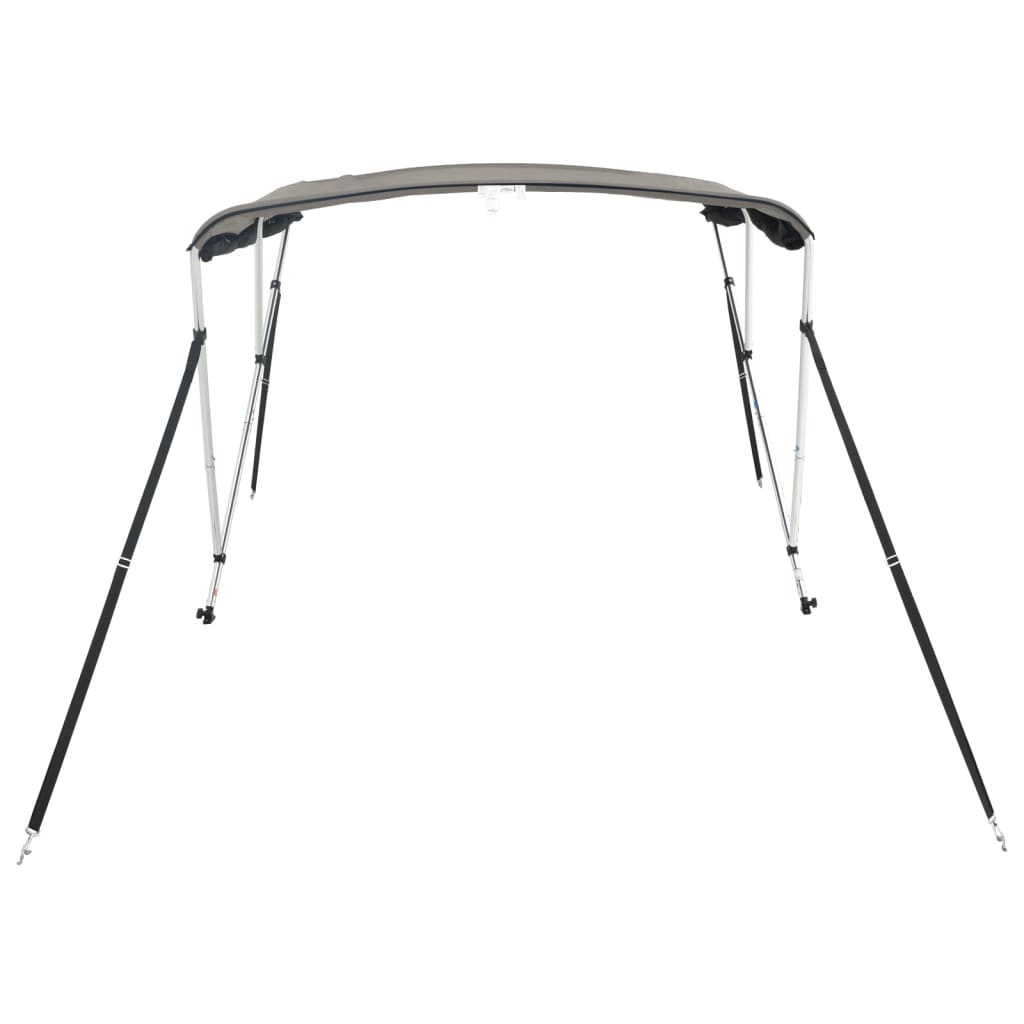 Bimini Stříška Se 3 Oblouky A Bočnicemi 183X(137–152)X137 Cm Antracitová A Černá