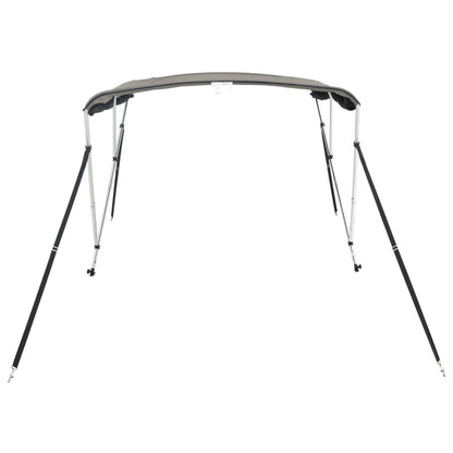 Bimini Stříška Se 3 Oblouky A Bočnicemi 183X(137–152)X137 Cm Antracitová A Černá