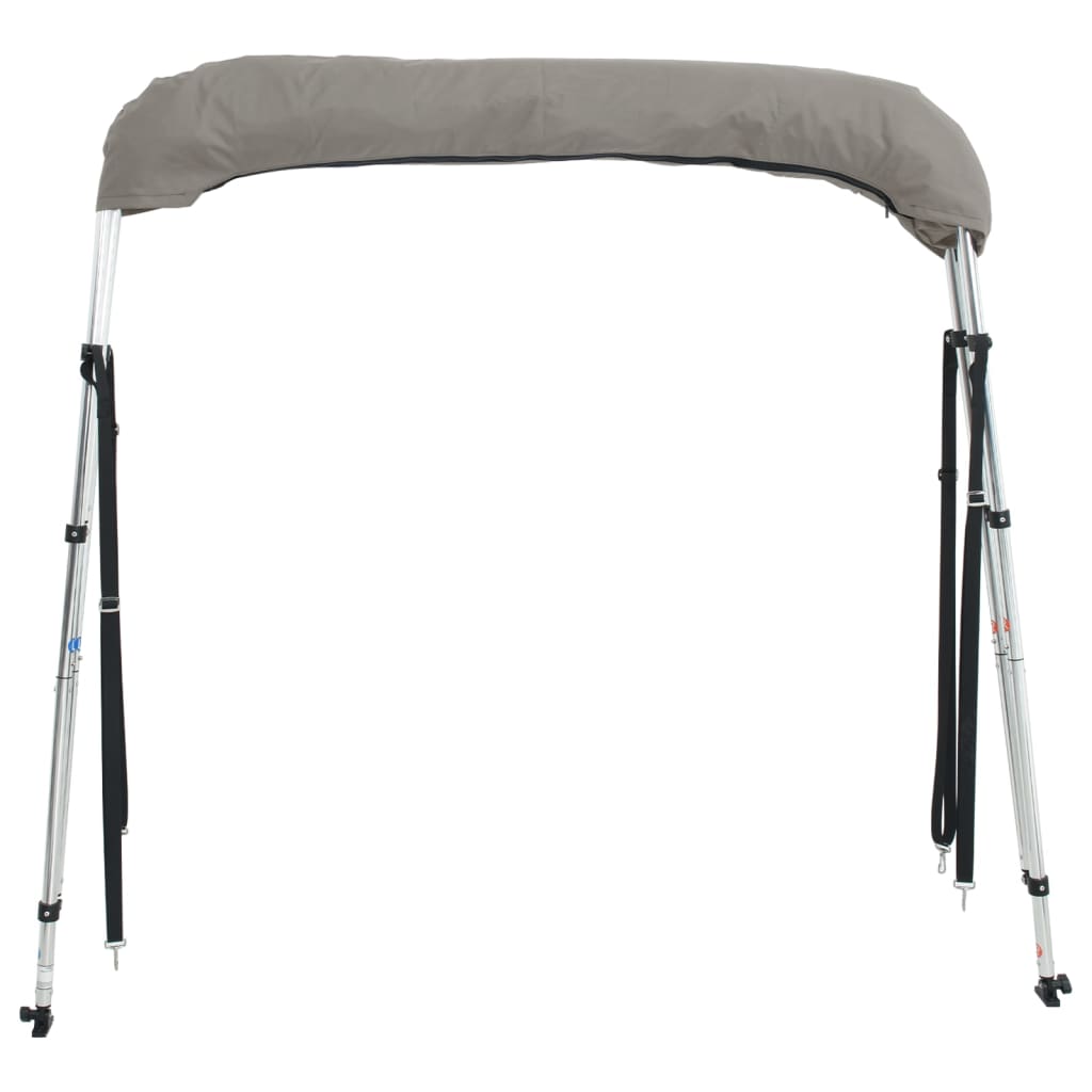 Bimini Stříška Se 3 Oblouky A Bočnicemi 183X(137–152)X137 Cm Antracitová A Černá