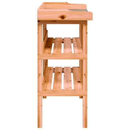 Přesazovací Stůl S Policemi Hnědý 78X38X82,5 Cm Masivní Jedle
