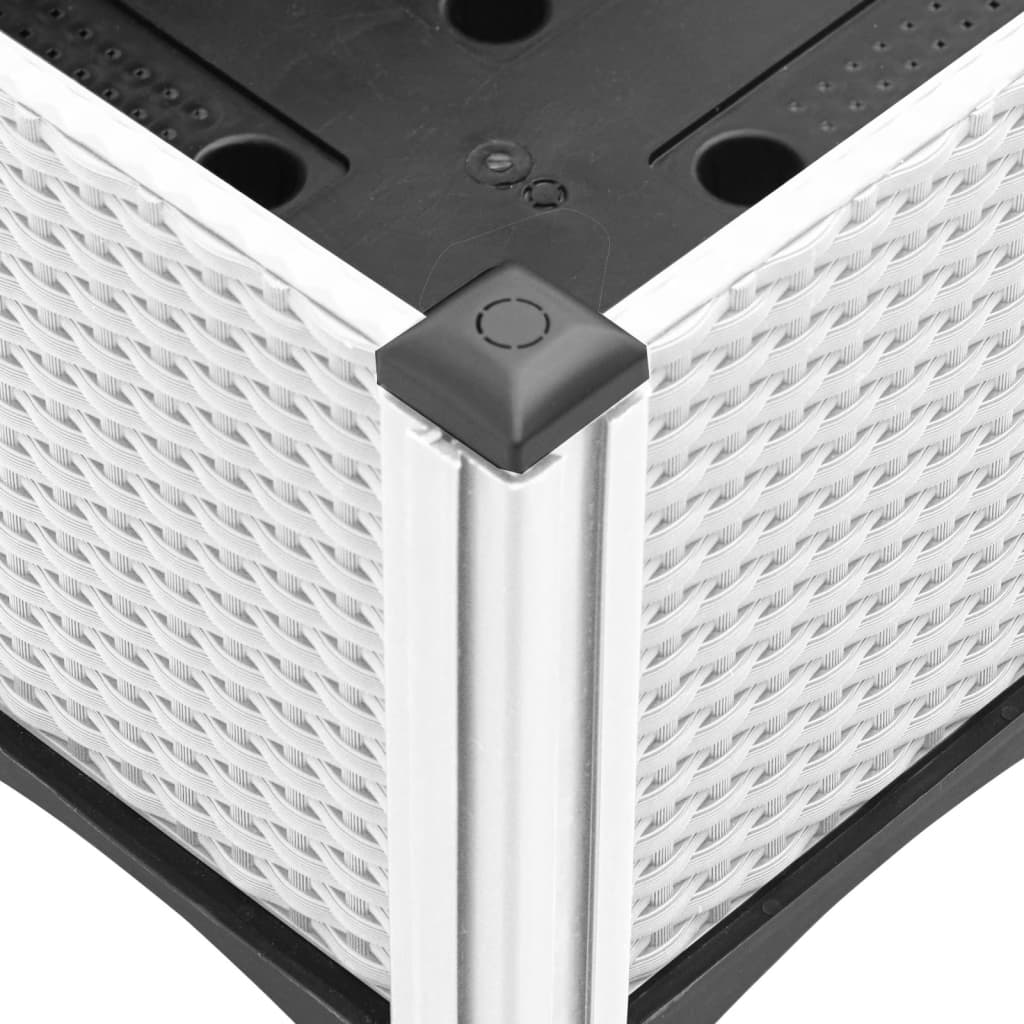 Zahradní Truhlík S Nohami Bílý Pp