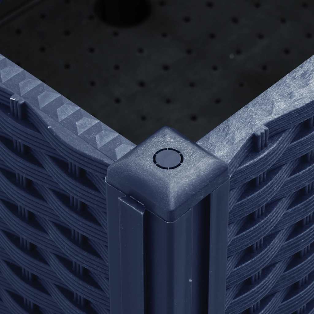 Zahradní Truhlík Na Kolečkách Modrá Šedá Pp