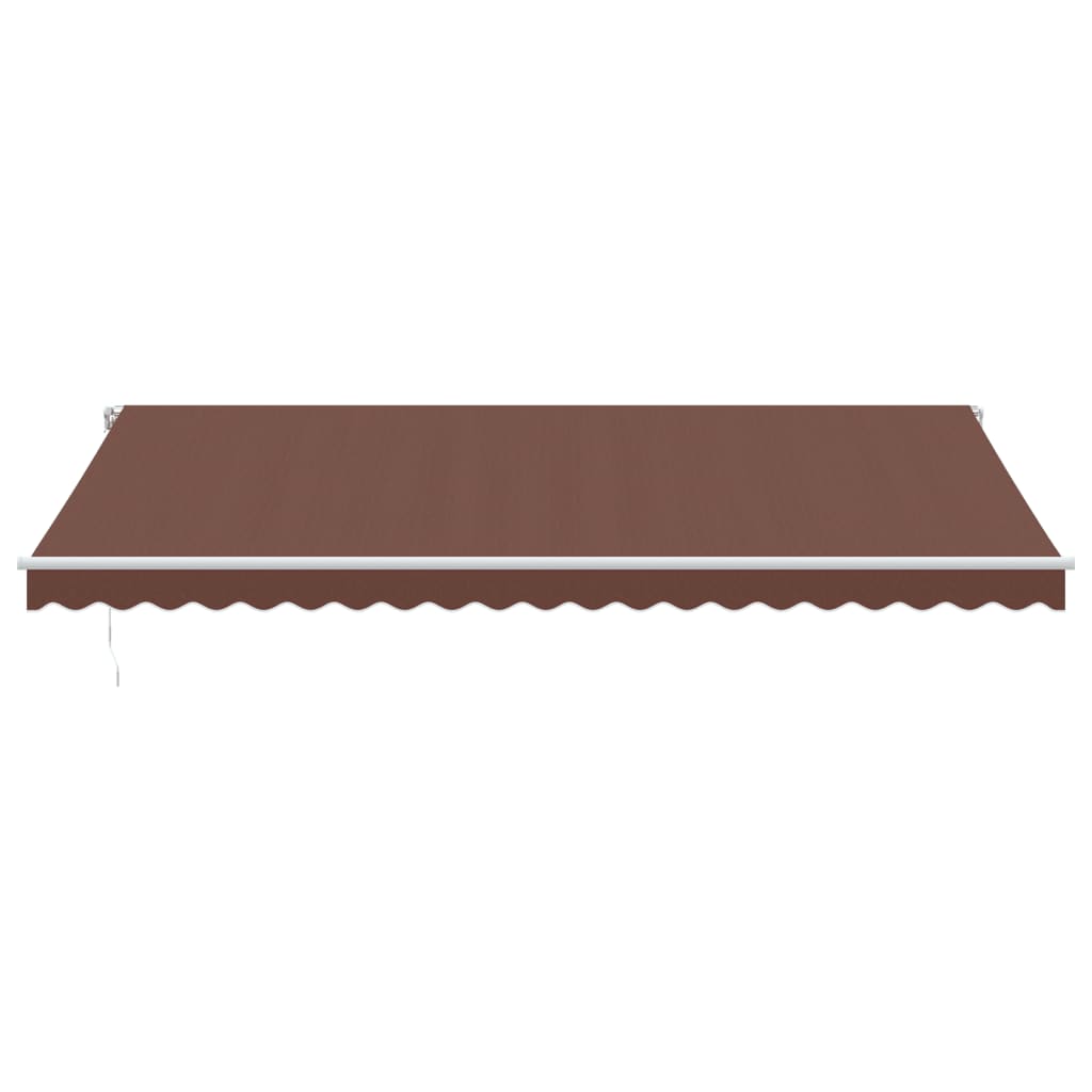 Ručně Zatahovací Markýza Hnědá 500 X 300 Cm
