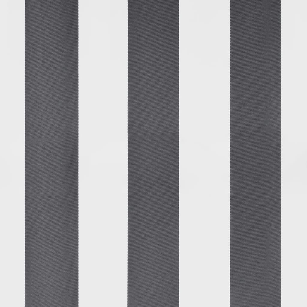 Ručně Zatahovací Markýza S Led Antracitová A Bílá 350 X 250 Cm