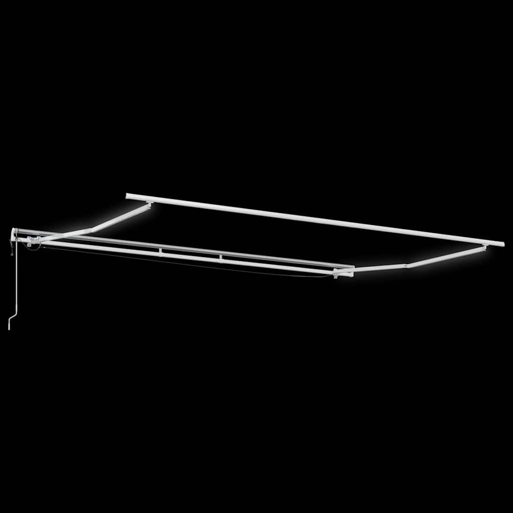Automatická Zatahovací Markýza S Led Antracit A Bílá 500X300 Cm