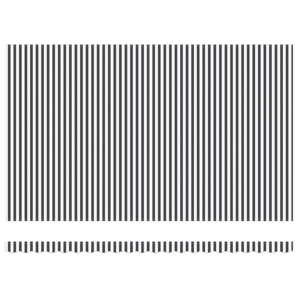 Automatická Zatahovací Markýza S Led Antracit A Bílá 500X300 Cm