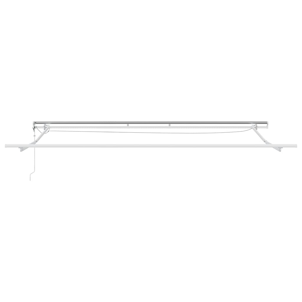 Automatická Zatahovací Markýza S Led Antracit A Bílá 500X300 Cm
