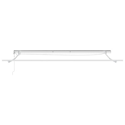 Automatická Zatahovací Markýza S Led Antracit A Bílá 500X300 Cm