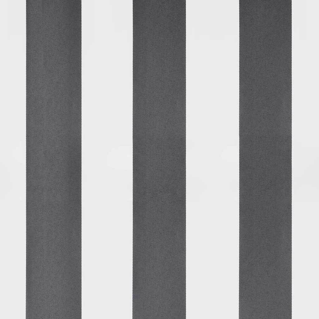 Ručně Zatahovací Markýza Antracitová A Bílá 600 X 300 Cm