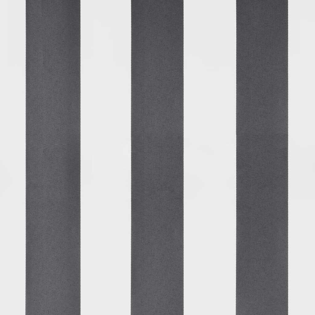 Ručně Zatahovací Markýza Antracitová A Bílá 500 X 300 Cm