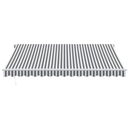 Automatická Zatahovací Markýza Antracitová A Bílá 400 X 300 Cm