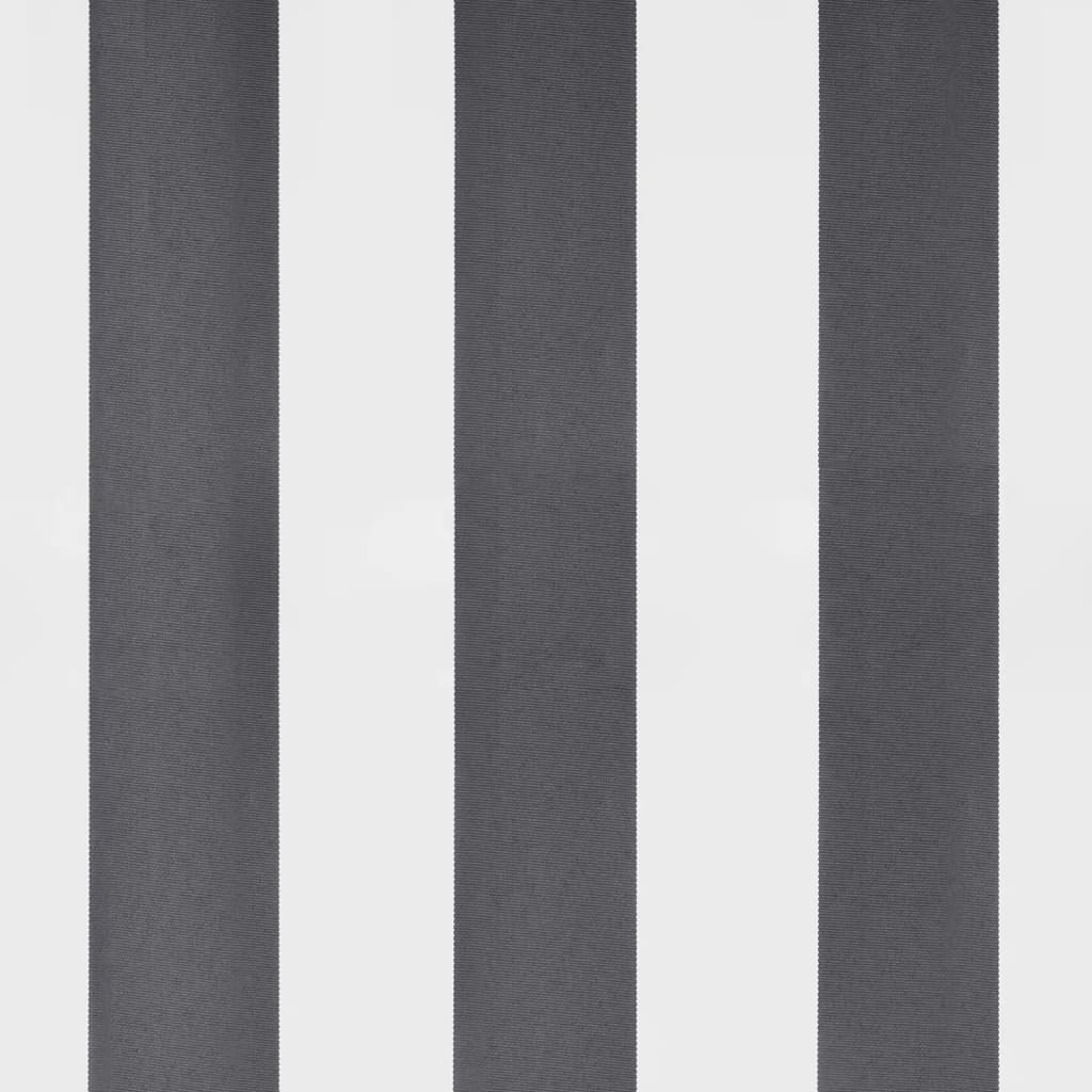 Ručně Zatahovací Markýza S Led Antracitová A Bílá 350 X 250 Cm