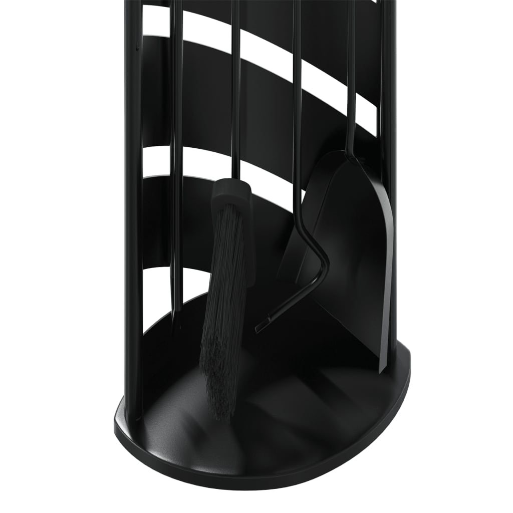 Sada 5 Kusů Krbového Nářadí 23 X 15 X 66 Cm Ocel