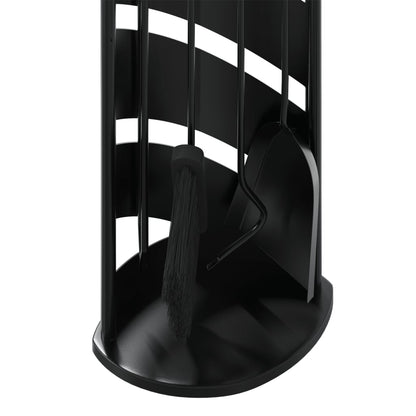 Sada 5 Kusů Krbového Nářadí 23 X 15 X 66 Cm Ocel