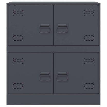 Příborník Antracitový 67 X 39 X 73 Cm Ocel