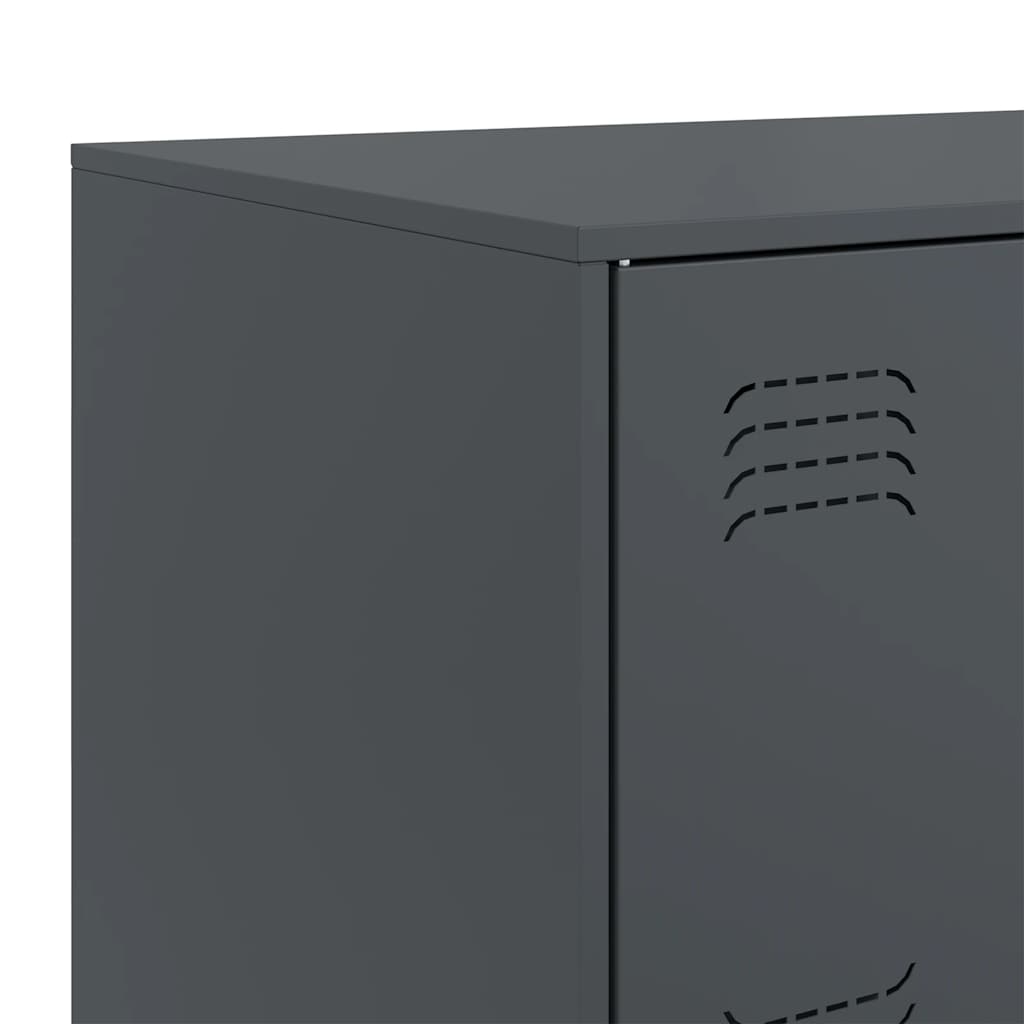 Příborník Antracitový 67 X 39 X 73 Cm Ocel