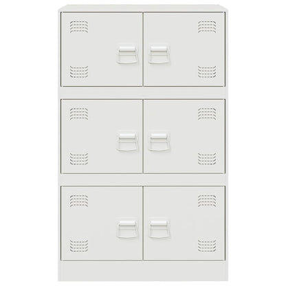 Příborník Bílý 67 X 39 X 107 Cm Ocel