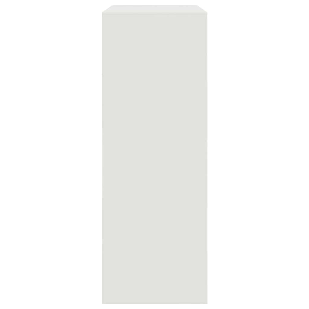 Příborník Bílý 67 X 39 X 107 Cm Ocel