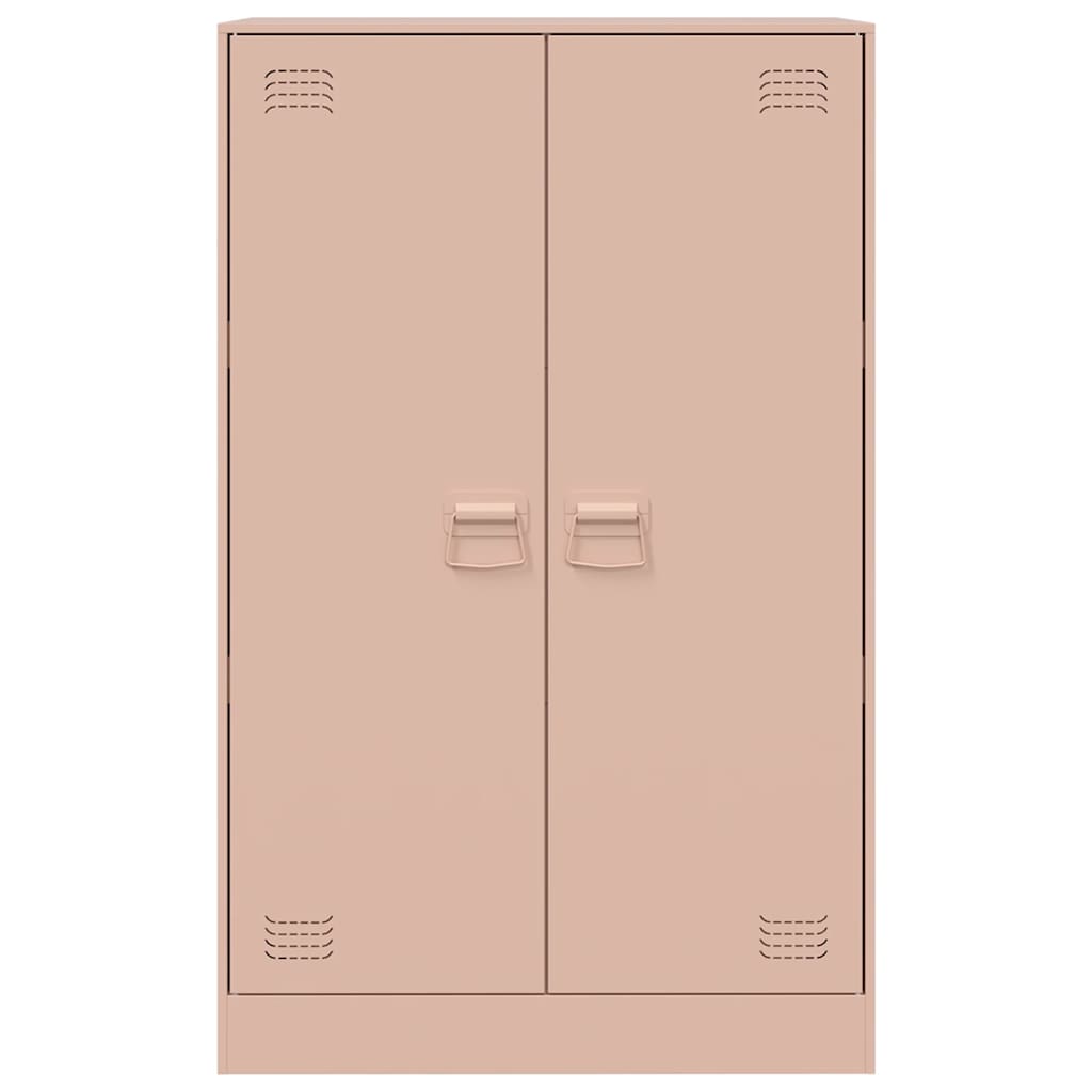 Příborník Růžový 67 X 39 X 107 Cm Ocel