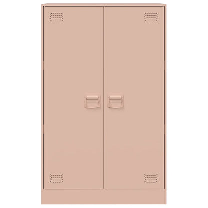 Příborník Růžový 67 X 39 X 107 Cm Ocel