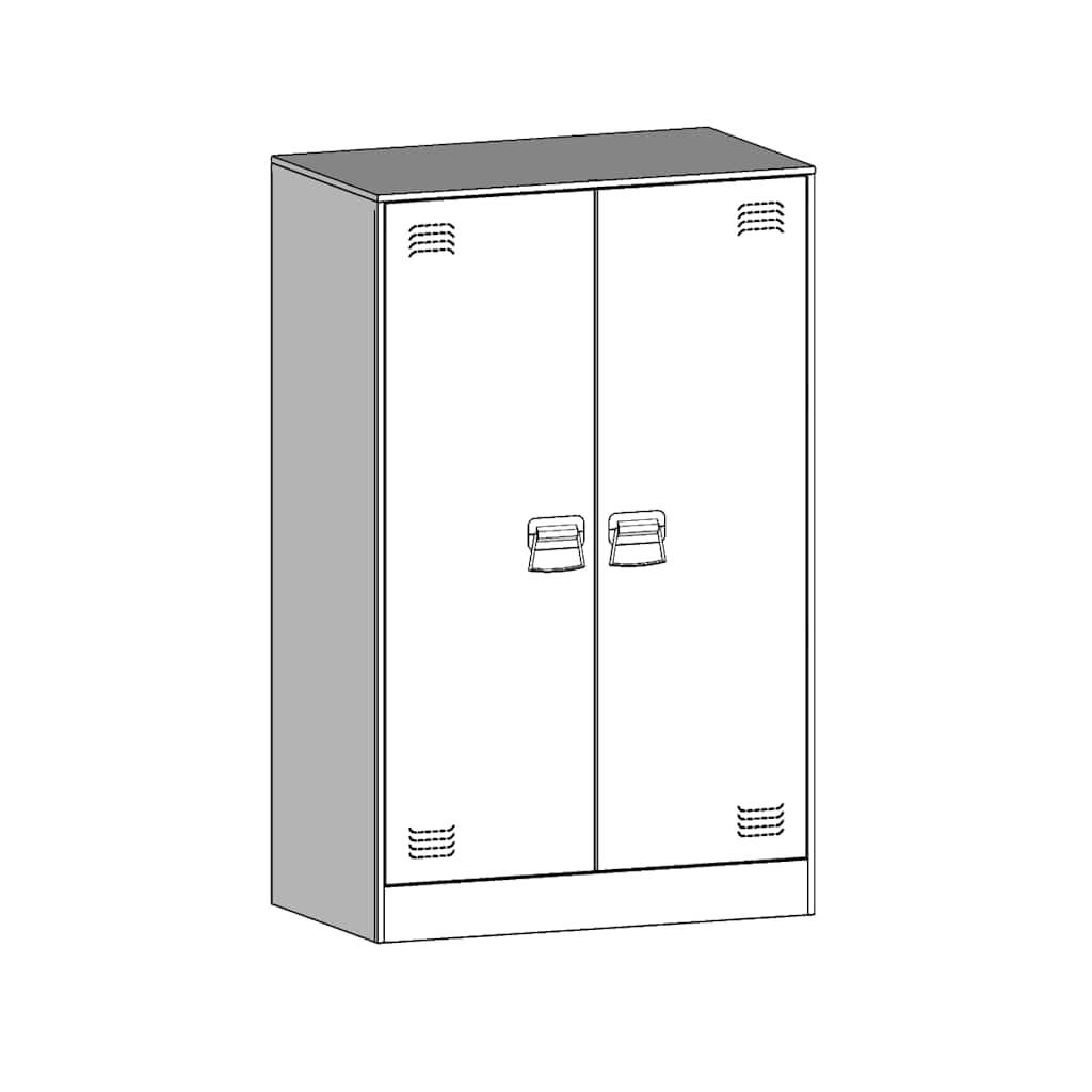 Příborník Růžový 67 X 39 X 107 Cm Ocel