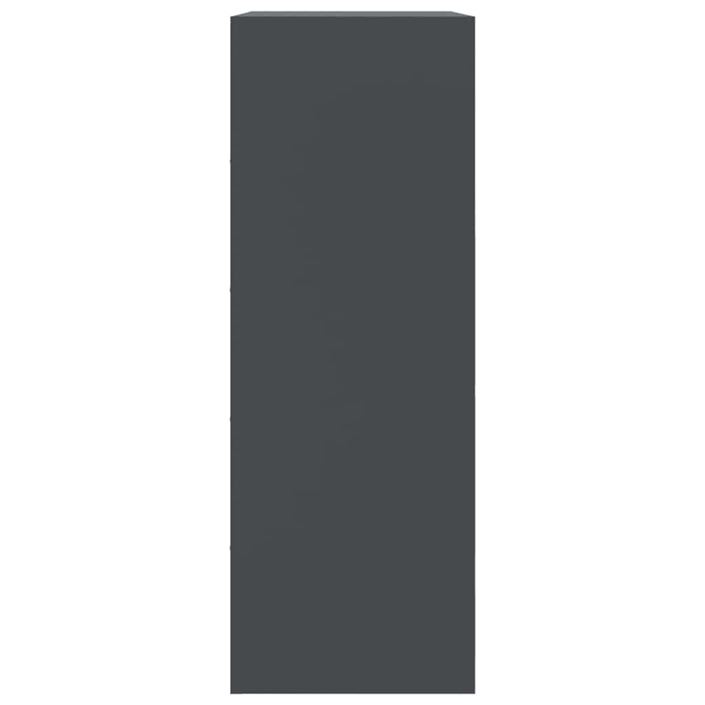 Příborník Antracitový 67 X 39 X 107 Cm Ocel