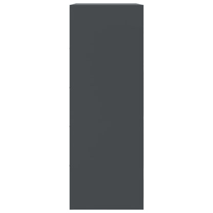 Příborník Antracitový 67 X 39 X 107 Cm Ocel