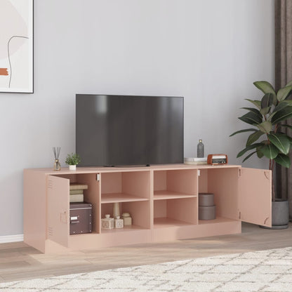 Tv Skříňka Hořčicově Žlutá 67 X 39 X 44 Cm Ocel