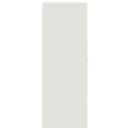 Příborník Bílý 34,5 X 39 X 107 Cm Ocel