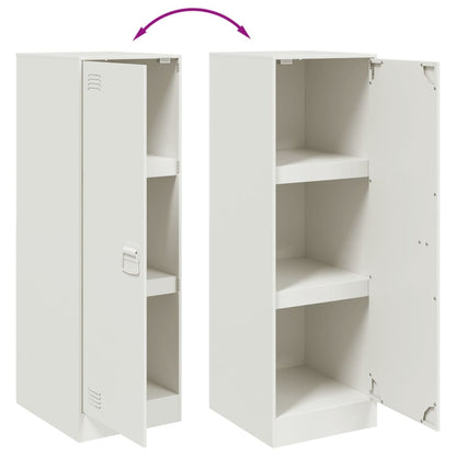 Příborník Bílý 34,5 X 39 X 107 Cm Ocel