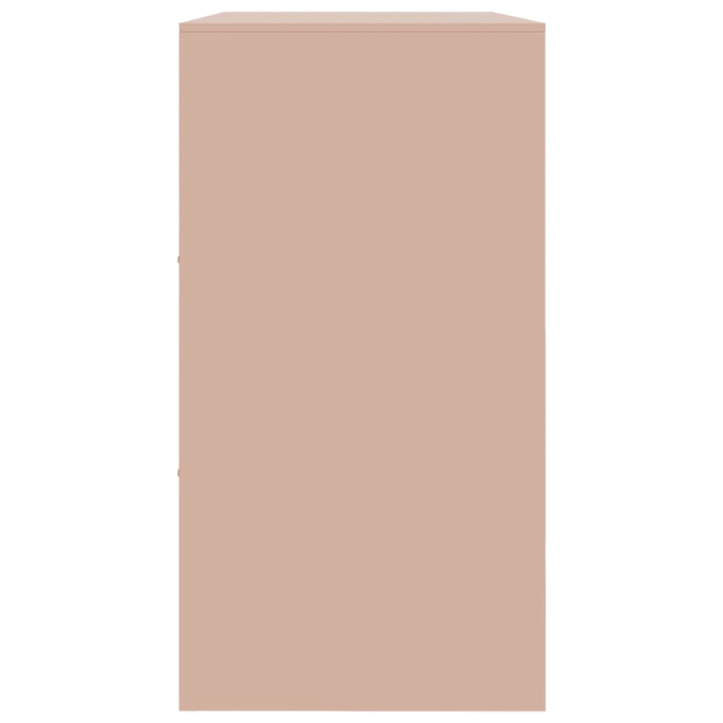 Příborník Růžový 99 X 39 X 73 Cm Ocel