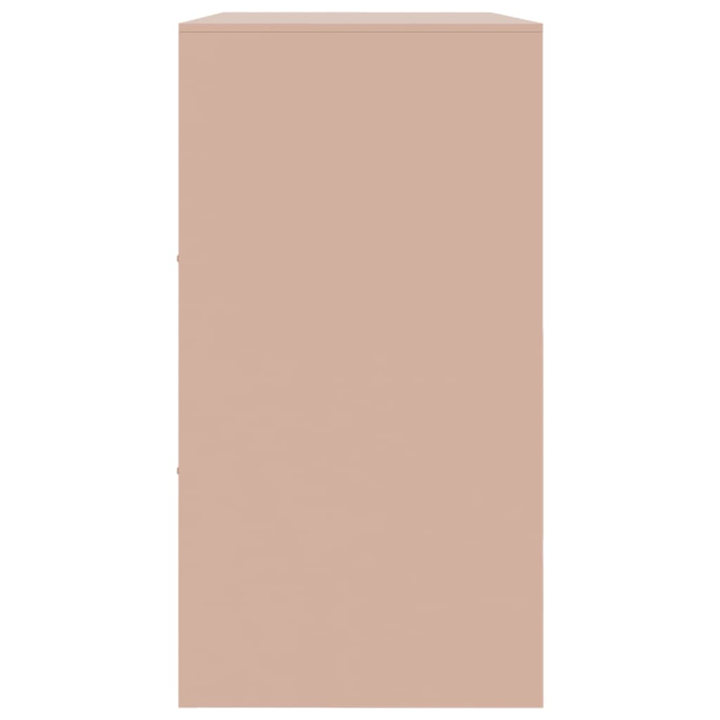 Příborník Růžový 99 X 39 X 73 Cm Ocel