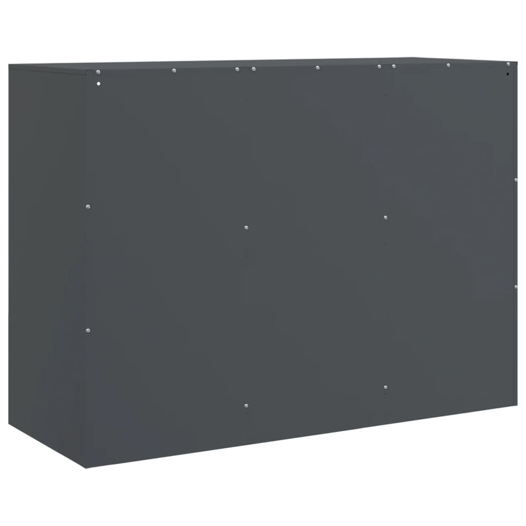 Příborník Antracitový 99 X 39 X 73 Cm Ocel