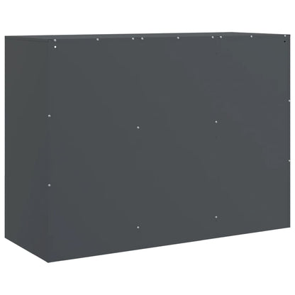Příborník Antracitový 99 X 39 X 73 Cm Ocel