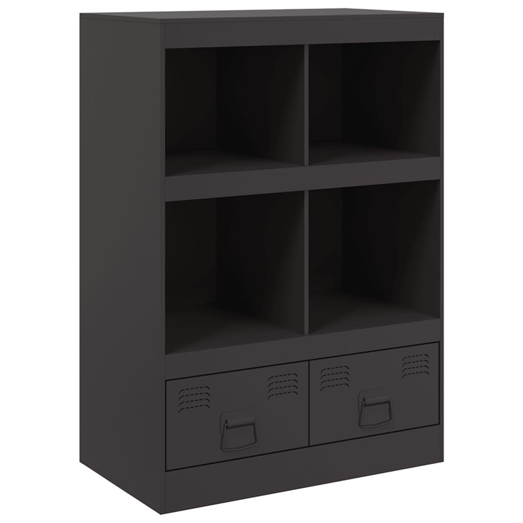Highboard Černý 67 X 39 X 95 Cm Ocel