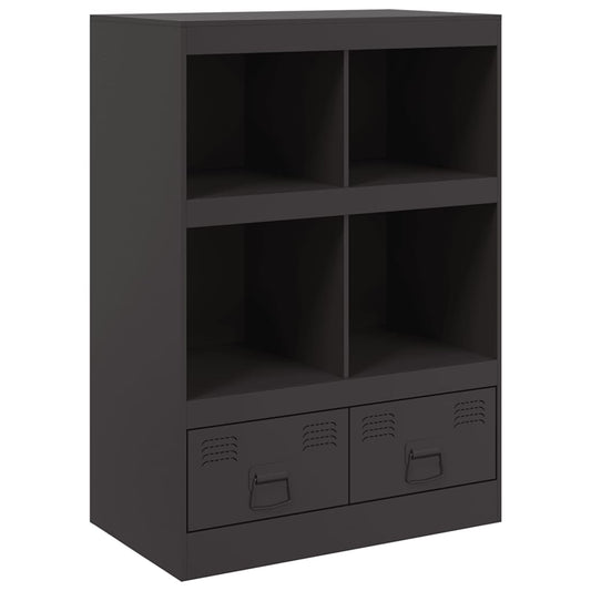 Highboard Černý 67 X 39 X 95 Cm Ocel