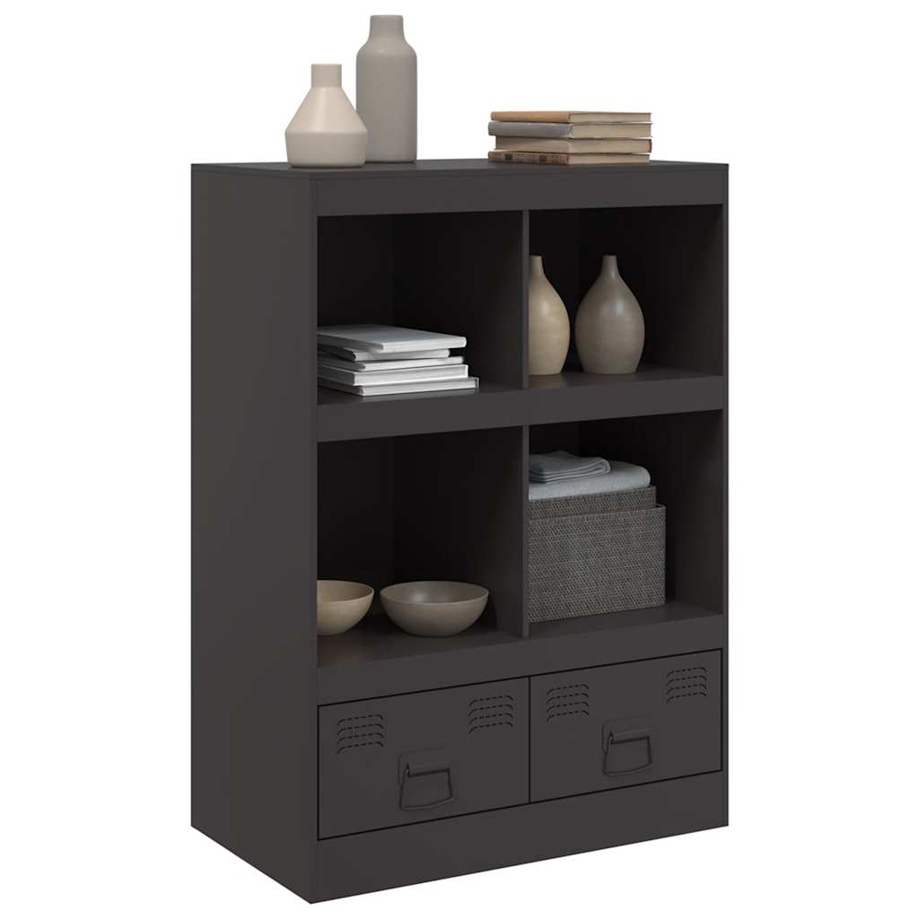 Highboard Černý 67 X 39 X 95 Cm Ocel